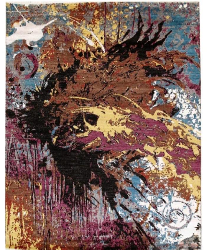 Abstract Contemporary Art Rug